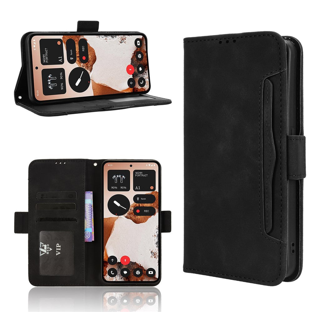 For Nothing CMF Phone 2 Pro Leather Case Phone Wallet Cover with Multiple Card Slots
