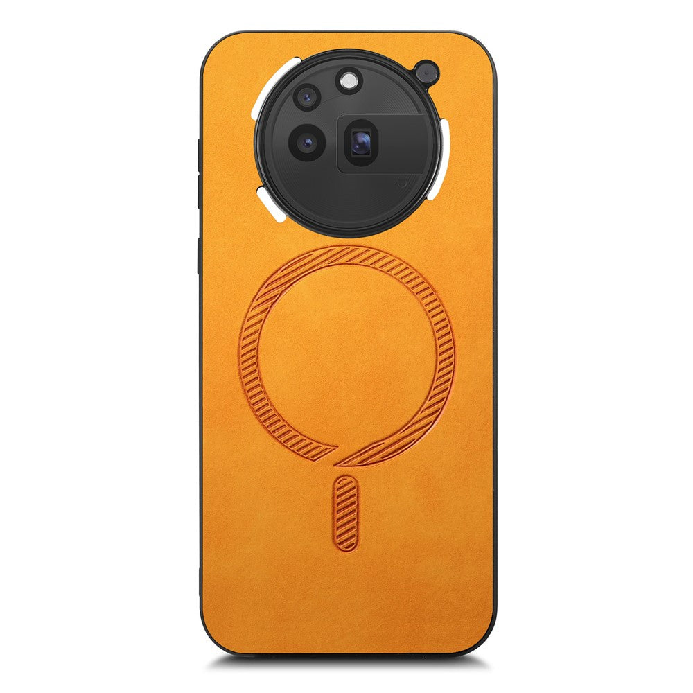 Nothing Phone (3a) Pro Magnetische Handyhülle – Leder-Rückseite, hautfreundlich
