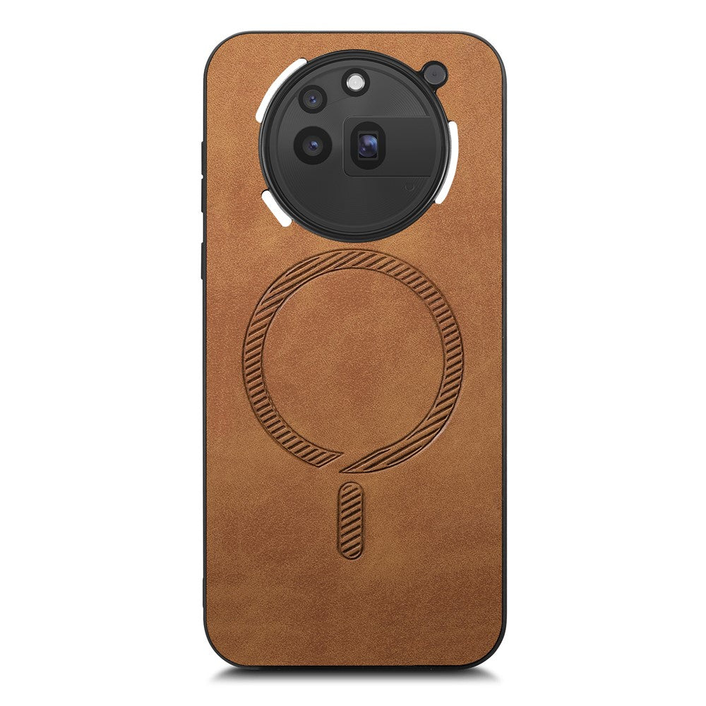 Nothing Phone (3a) Pro Magnetische Handyhülle – Leder-Rückseite, hautfreundlich
