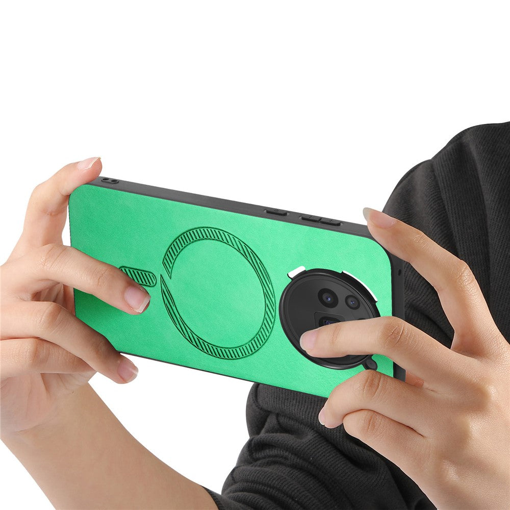Nothing Phone (3a) Pro Magnetische Handyhülle – Leder-Rückseite, hautfreundlich