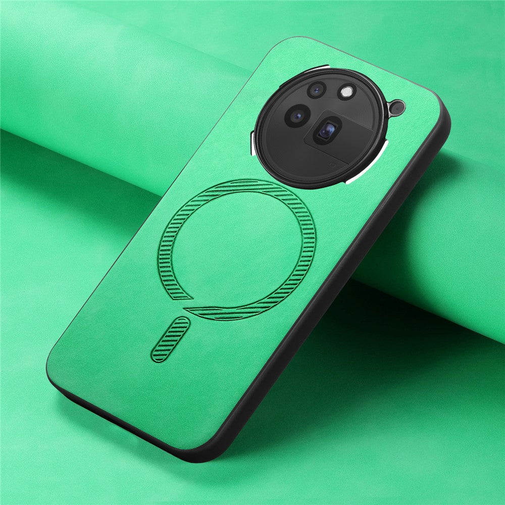 Nothing Phone (3a) Pro Magnetische Handyhülle – Leder-Rückseite, hautfreundlich