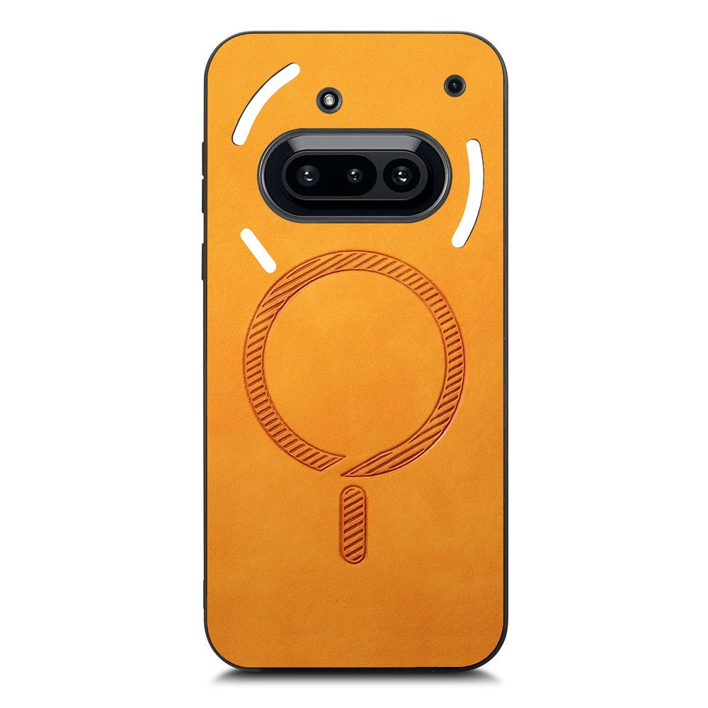Nothing Phone (3a) Magnetische Handyhülle – Leder-Rückseite, hautfreundlich