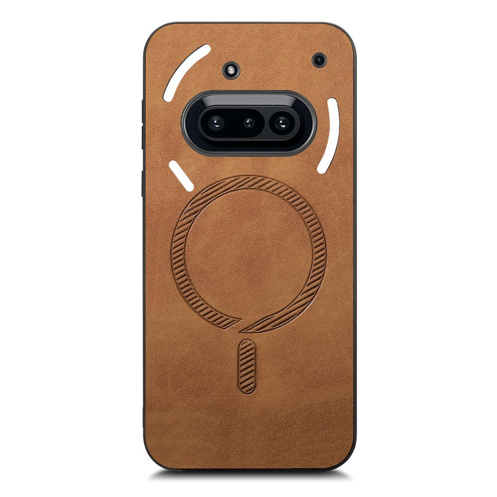Nothing Phone (3a) Magnetische Handyhülle – Leder-Rückseite, hautfreundlich