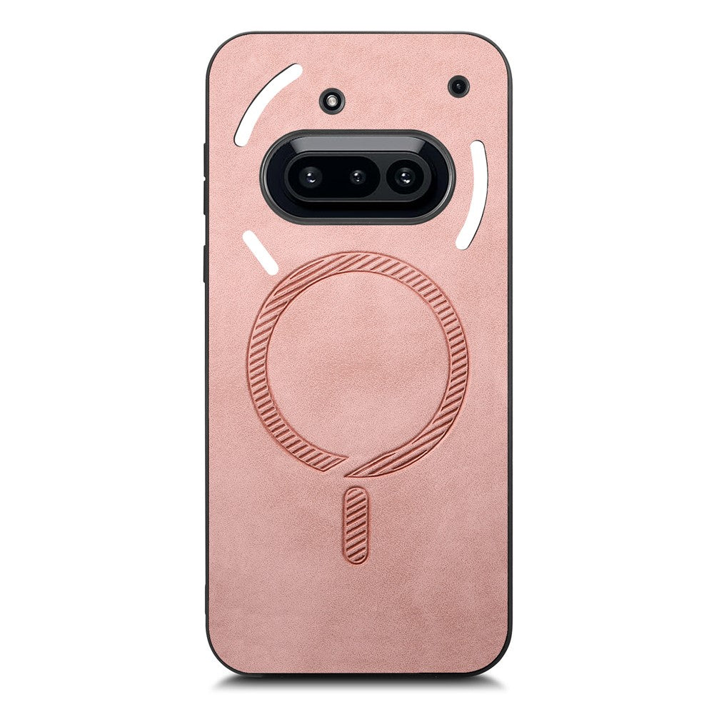 Nothing Phone (3a) Magnetische Handyhülle – Leder-Rückseite, hautfreundlich