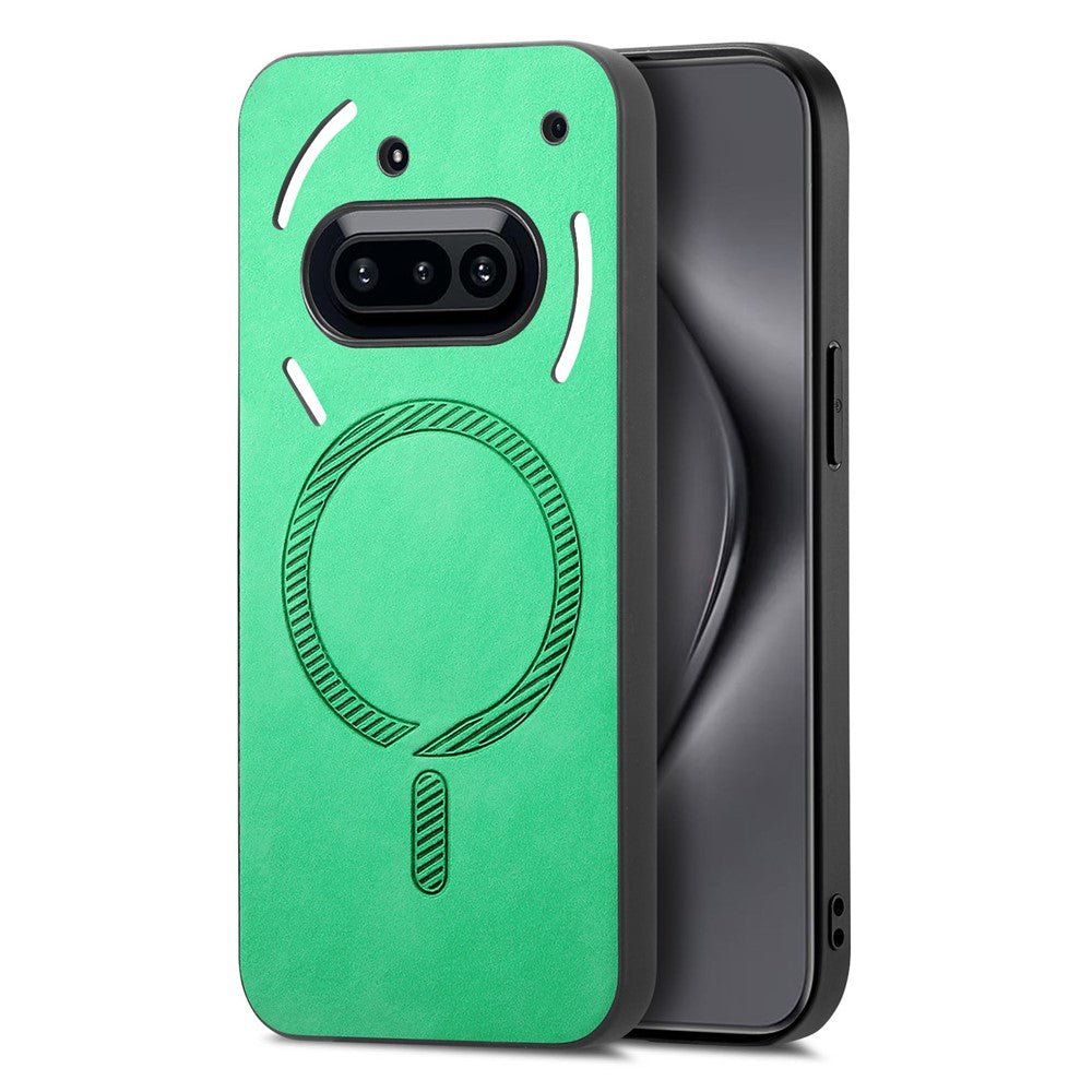 Nothing Phone (3a) Magnetische Handyhülle – Leder-Rückseite, hautfreundlich