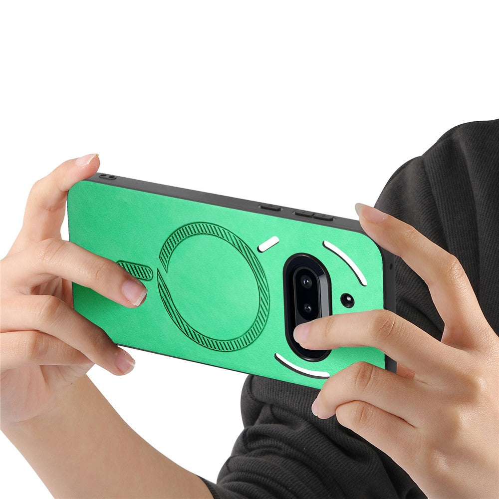 Nothing Phone (3a) Magnetische Handyhülle – Leder-Rückseite, hautfreundlich