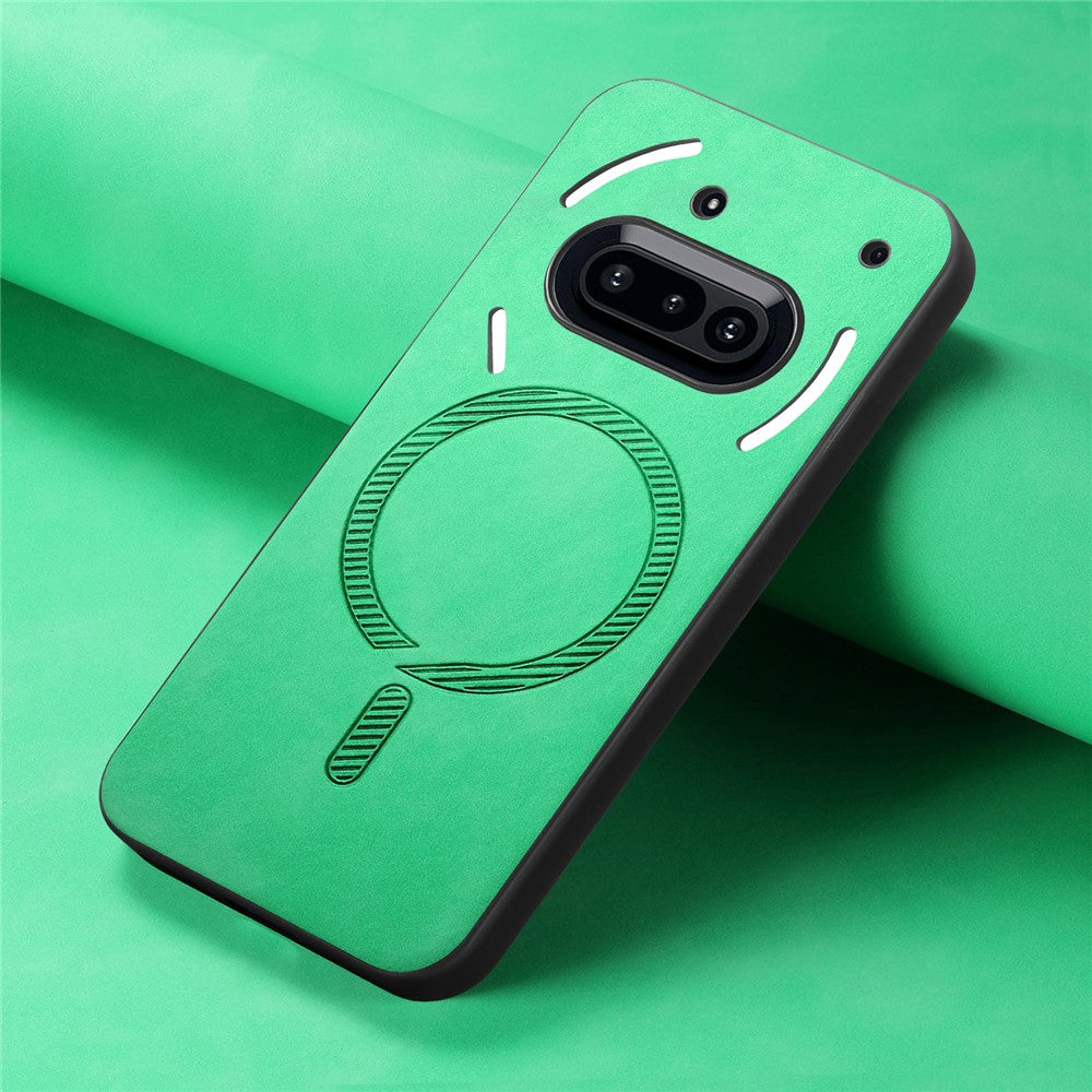 Nothing Phone (3a) Magnetische Handyhülle – Leder-Rückseite, hautfreundlich