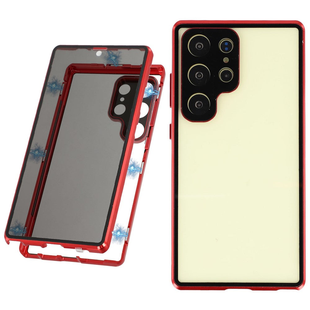 Galaxy S24 Ultra Anti-Spy-Hülle mit gehärtetem Glas