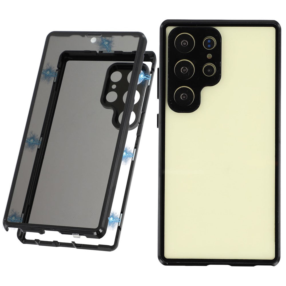 Galaxy S24 Ultra Anti-Spy-Hülle mit gehärtetem Glas