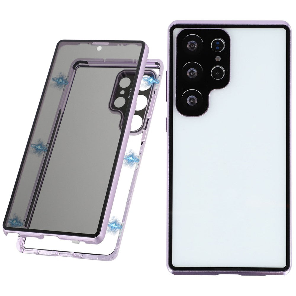 Galaxy S25 Ultra Anti-Spy-Hülle mit gehärtetem Glas