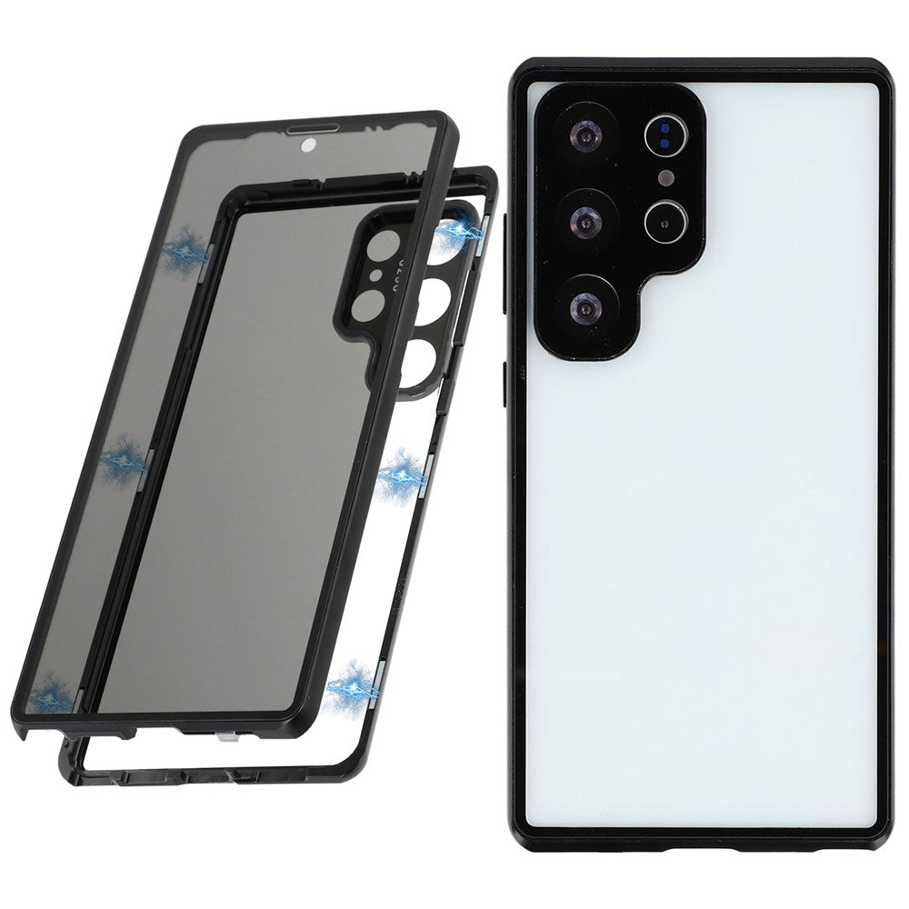 Galaxy S25 Ultra Anti-Spy-Hülle mit gehärtetem Glas
