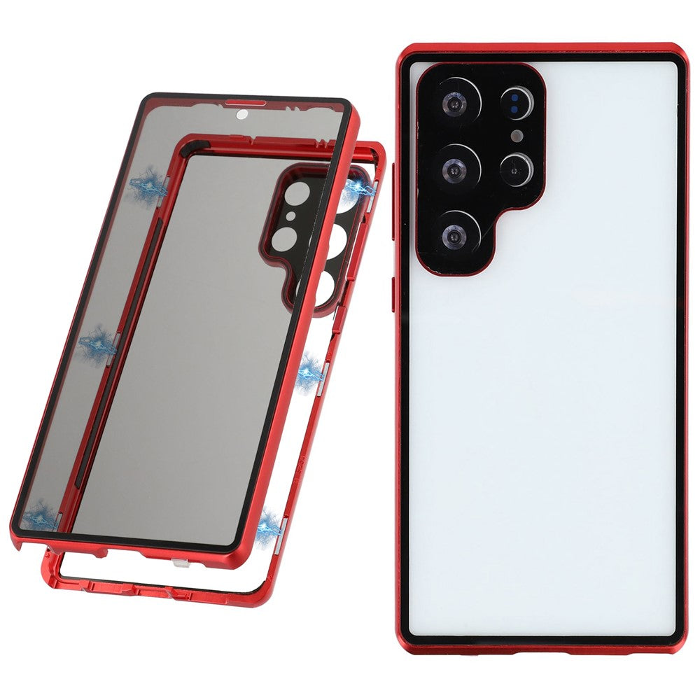 Galaxy S25 Ultra Anti-Spy-Hülle mit gehärtetem Glas