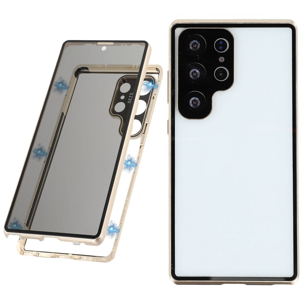Galaxy S25 Ultra Anti-Spy-Hülle mit gehärtetem Glas
