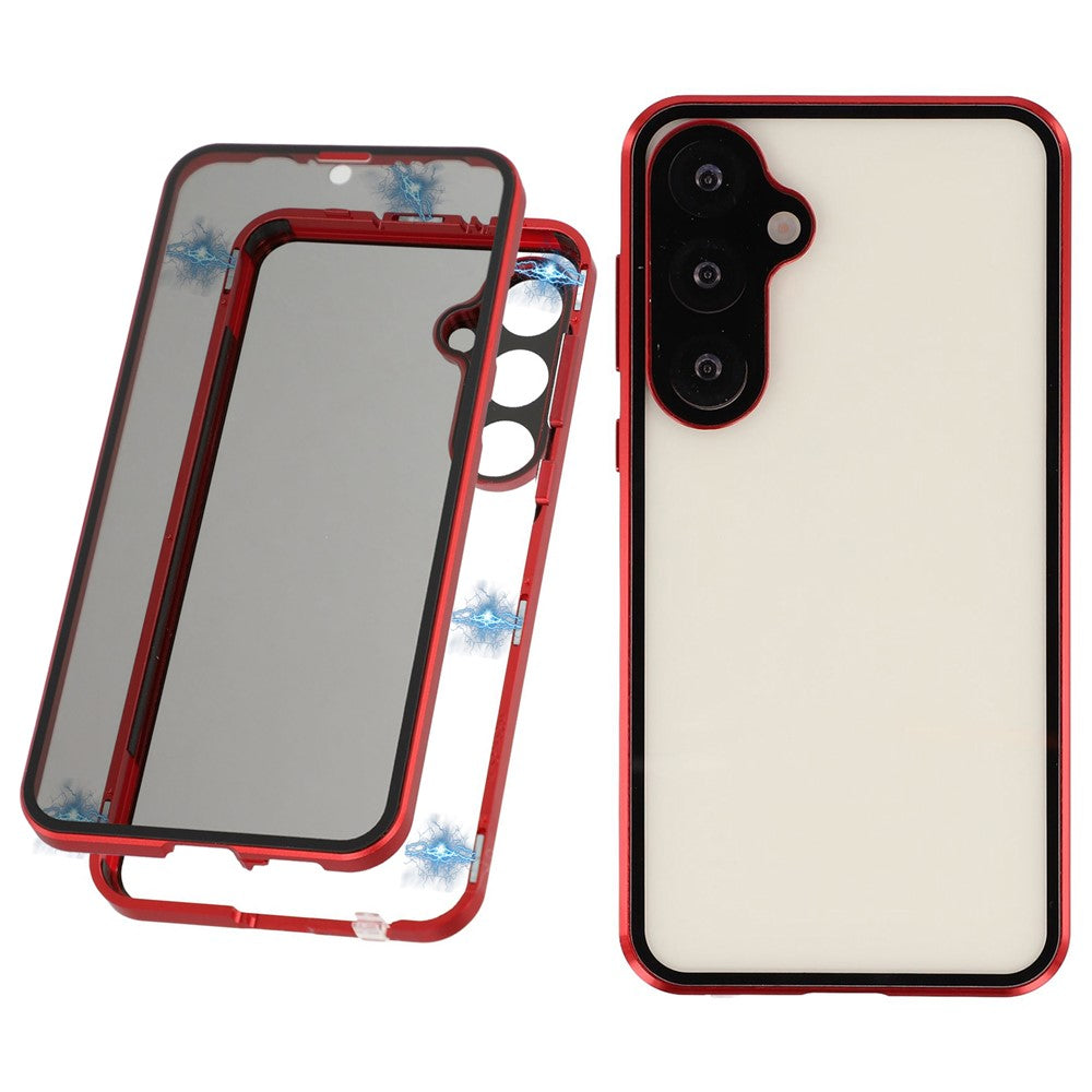 Galaxy S25 / S24 Anti-Spy-Hülle mit gehärtetem Glas