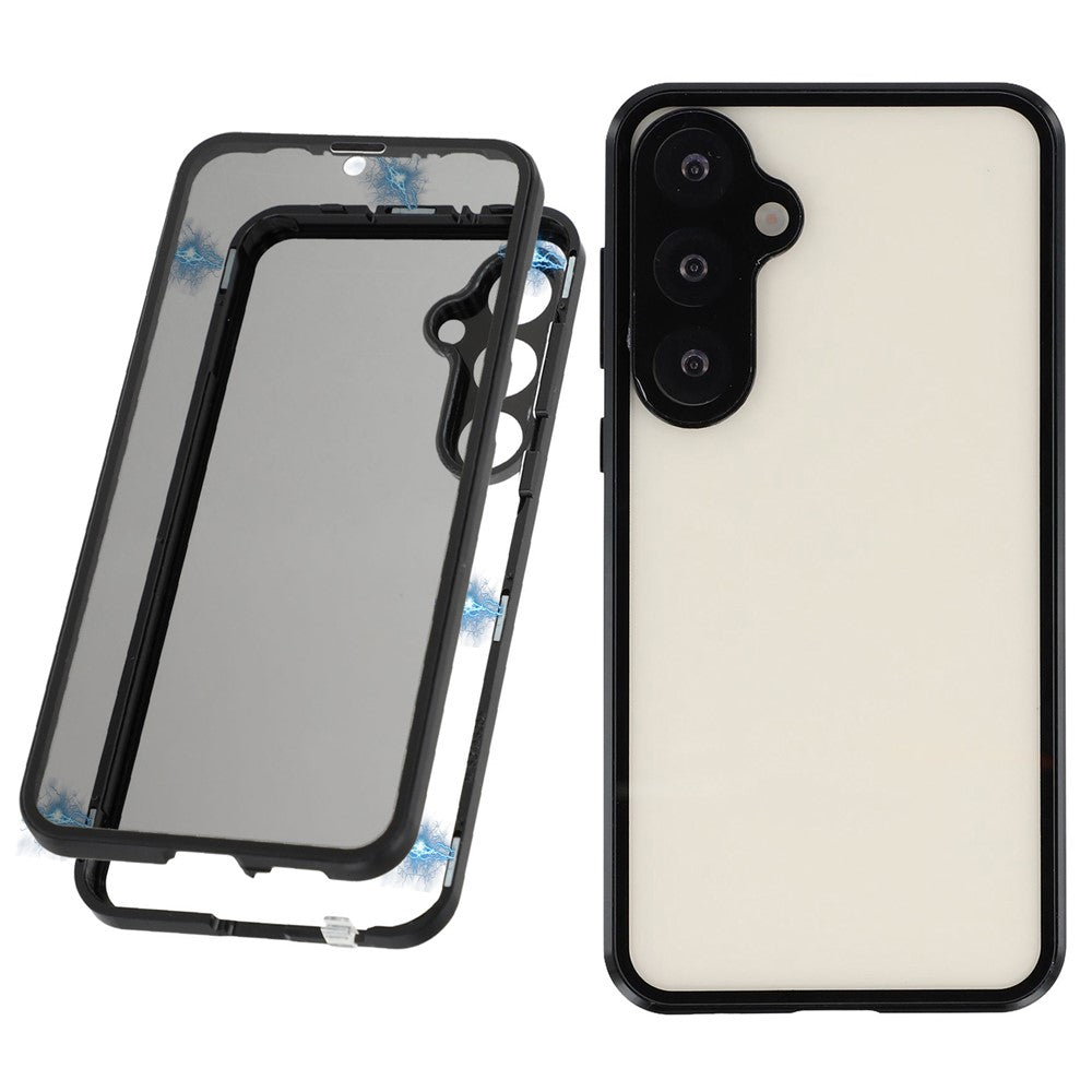 Galaxy S25 Plus / S24 Plus Anti-Spy-Hülle mit gehärtetem Glas