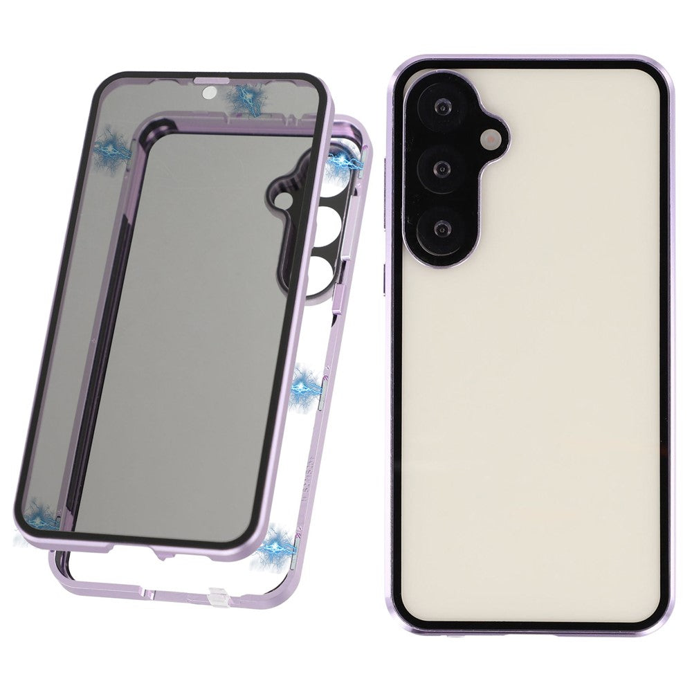 Galaxy S25 Plus / S24 Plus Anti-Spy-Hülle mit gehärtetem Glas