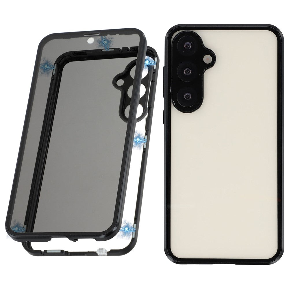 Galaxy S24 FE Anti-Spy-Hülle mit gehärtetem Glas