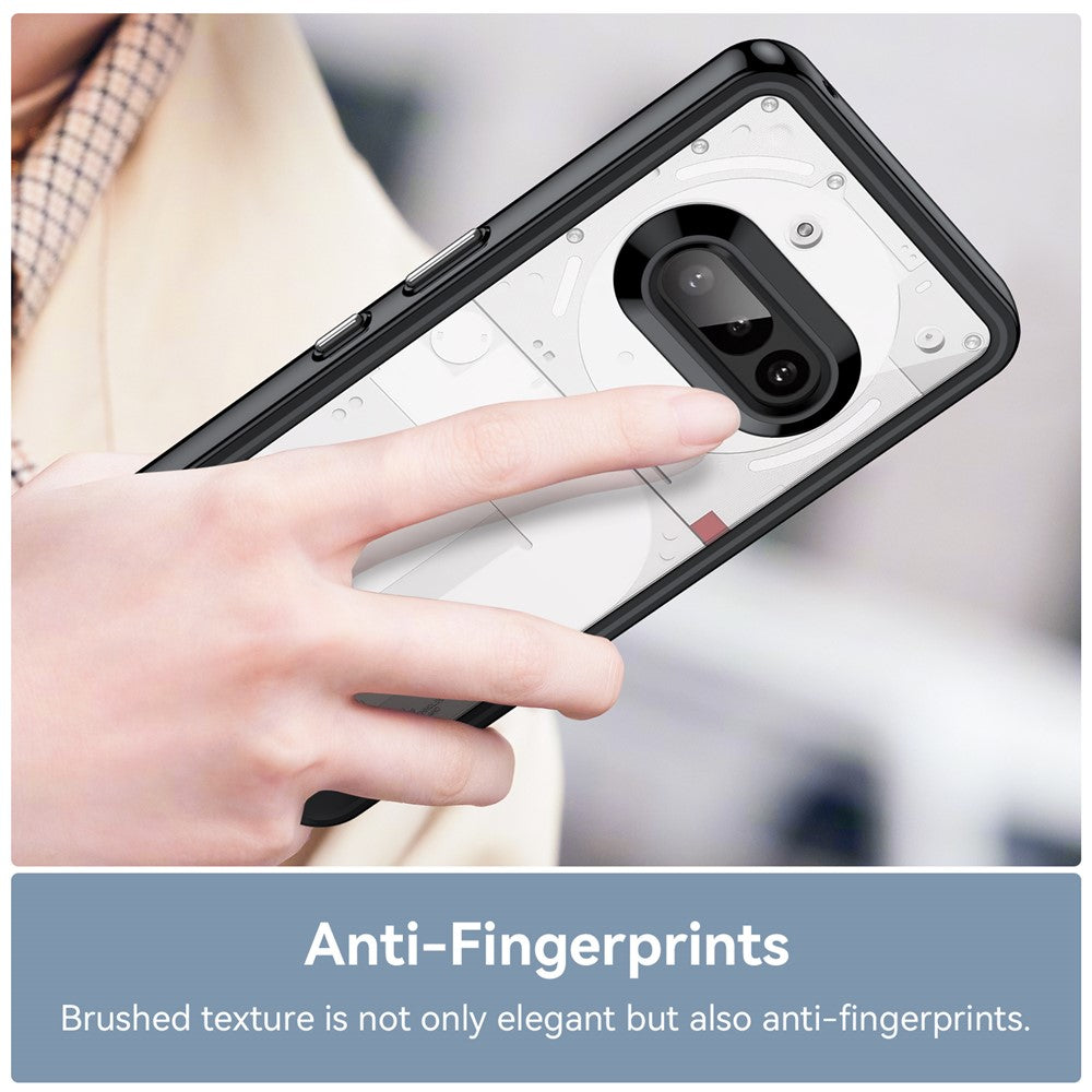 Nothing Phone (3a) Transparente Handyhülle – Aus TPU & Acryl, mit Schutzglasfolie