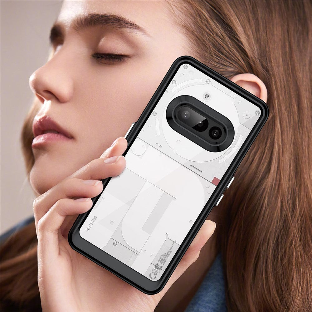 Nothing Phone (3a) Transparente Handyhülle – Aus TPU & Acryl, mit Schutzglasfolie