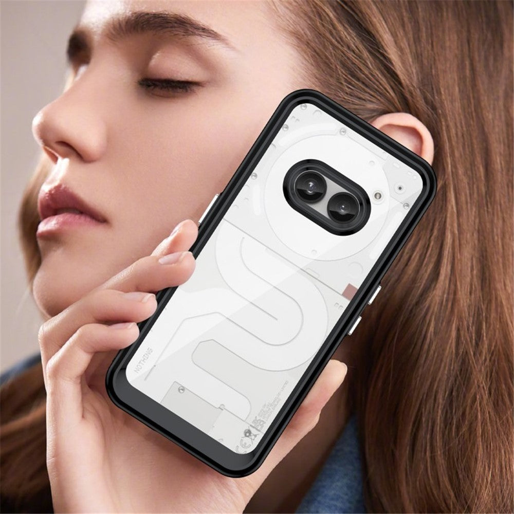Nothing Phone (2a) Transparente Handyhülle – Aus TPU & Acryl, mit Schutzglasfolie