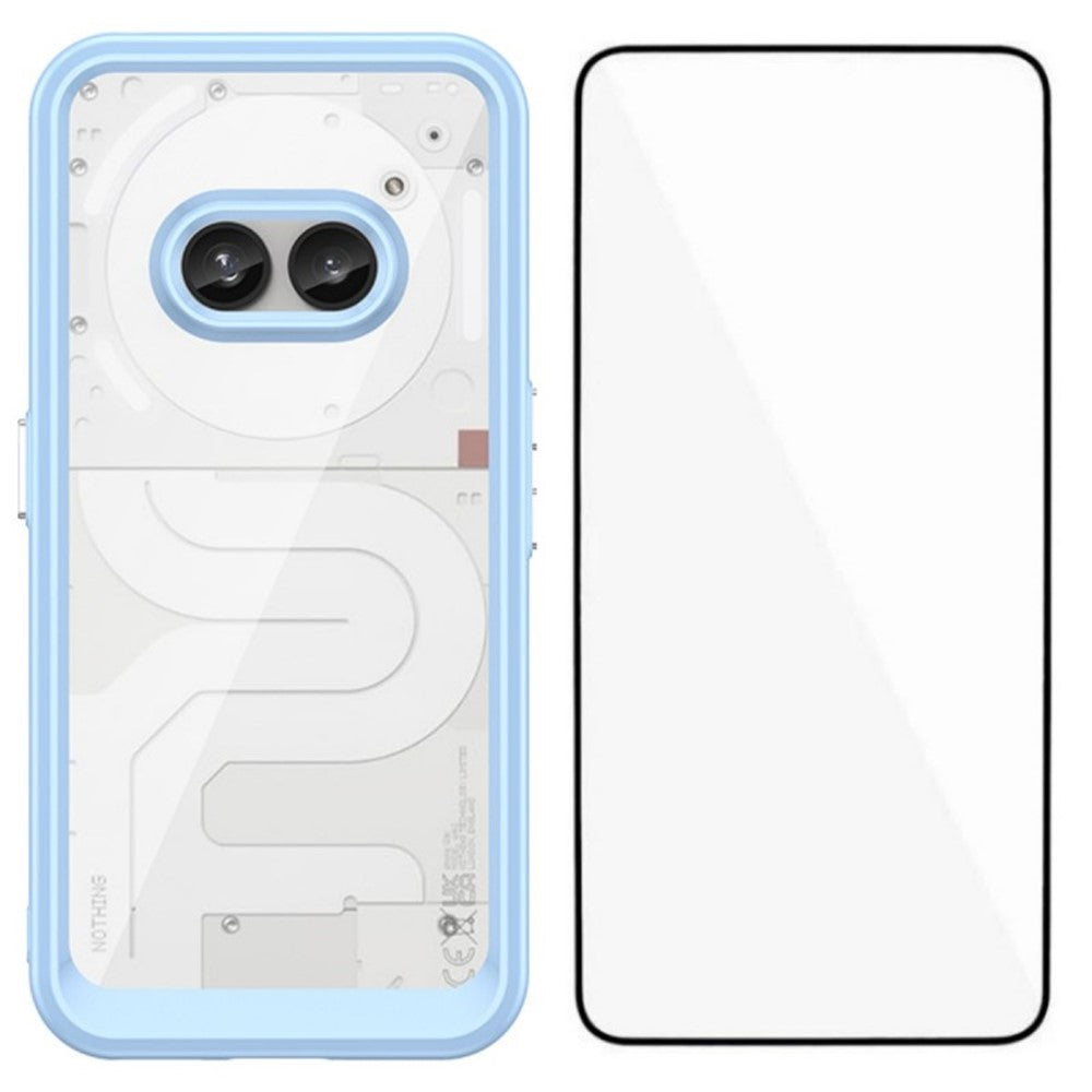 Nothing Phone (2a) Transparente Handyhülle – Aus TPU & Acryl, mit Schutzglasfolie