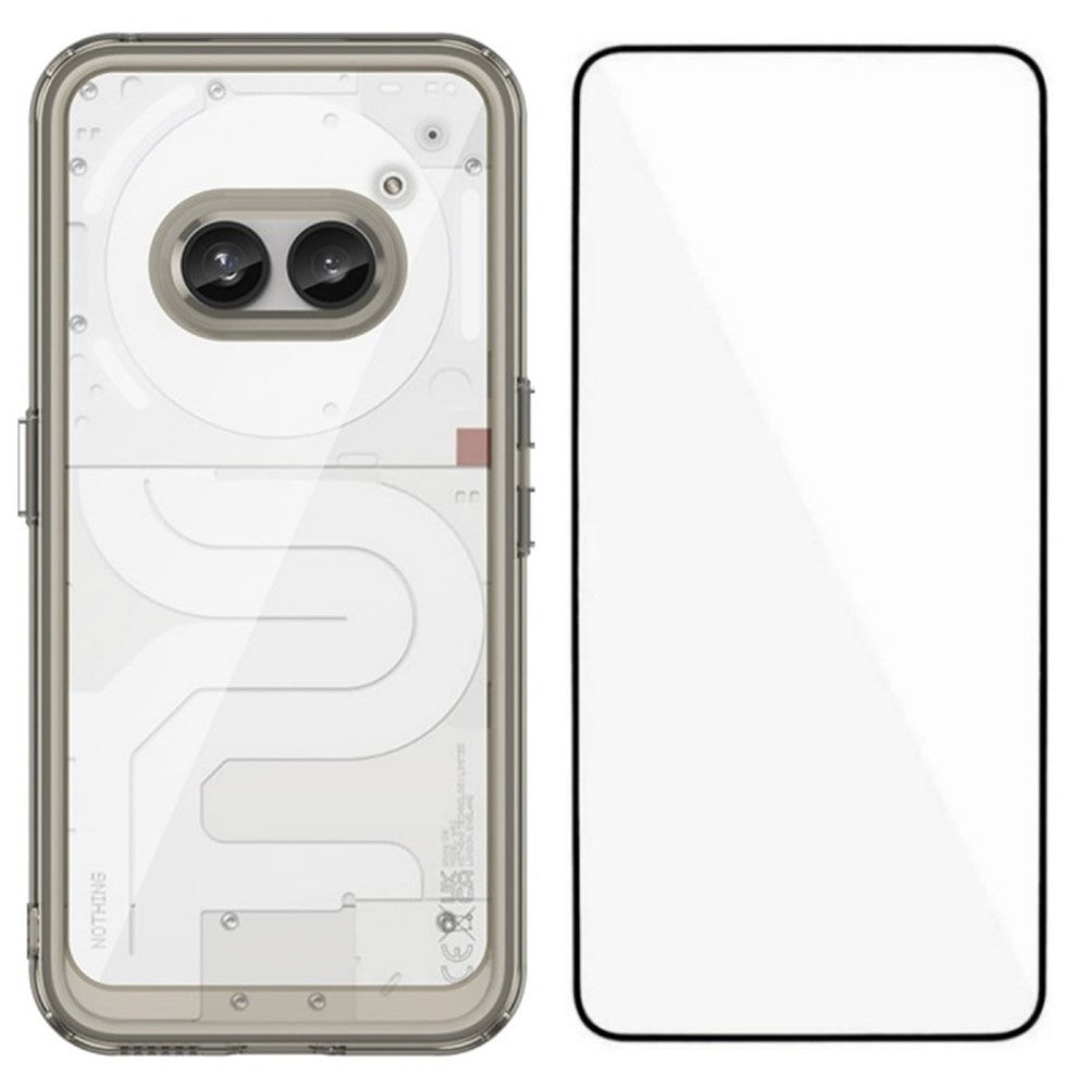 Nothing Phone (2a) Transparente Handyhülle – Aus TPU & Acryl, mit Schutzglasfolie