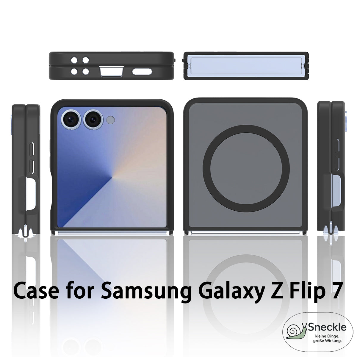 Galaxy Z Flip7 5G Magnetische Hülle mit TPU-Rahmen & kratzfest