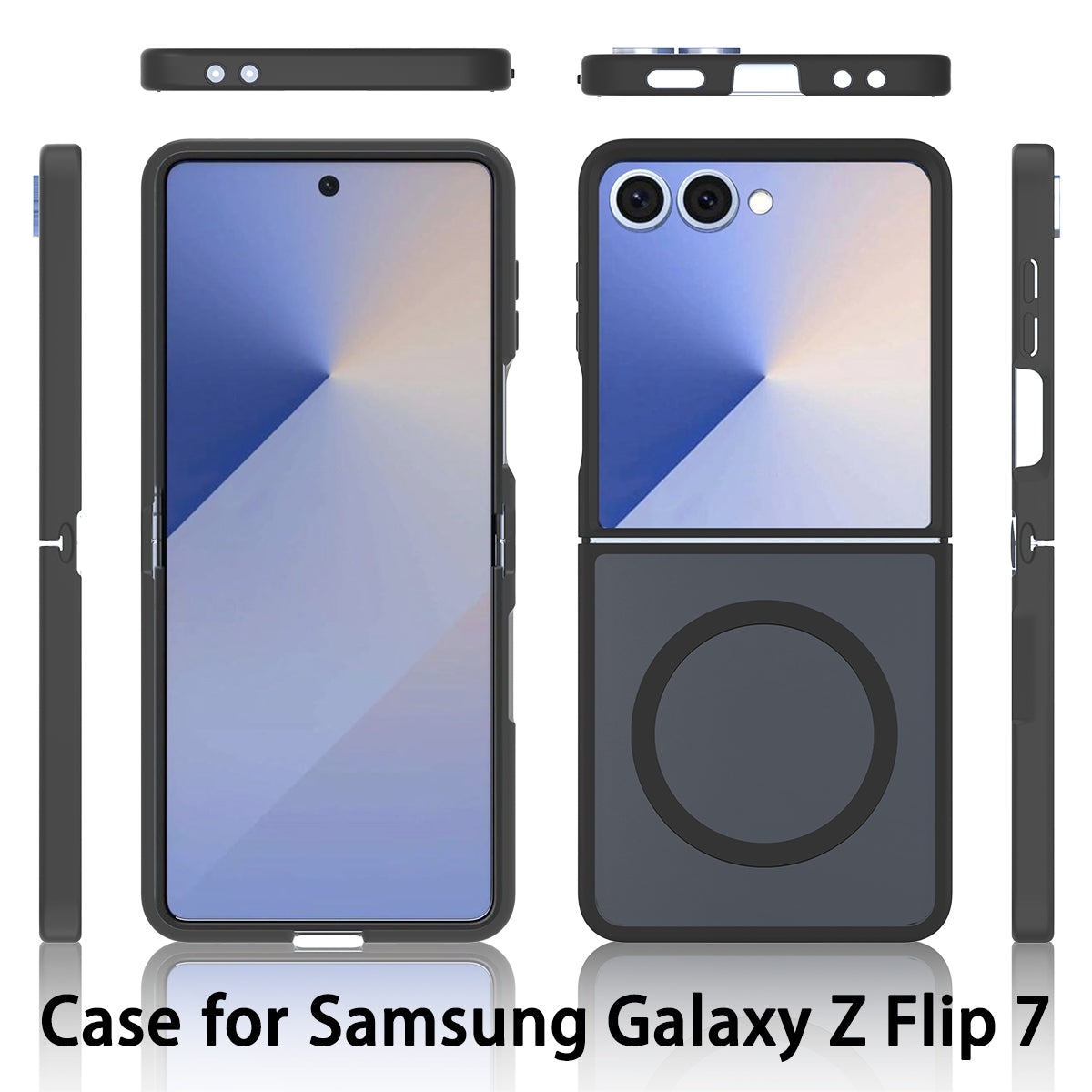 Galaxy Z Flip7 5G Magnetische Hülle mit TPU-Rahmen & kratzfest