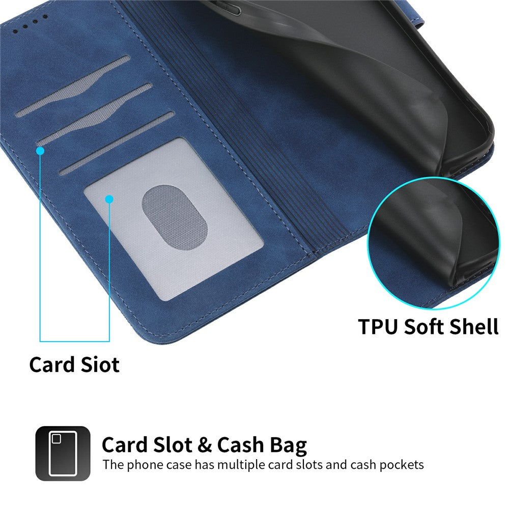 DIERFENG DF-03 For Honor 400 5G (Global) Case Lines Imprint Wallet Leather Phone Cover