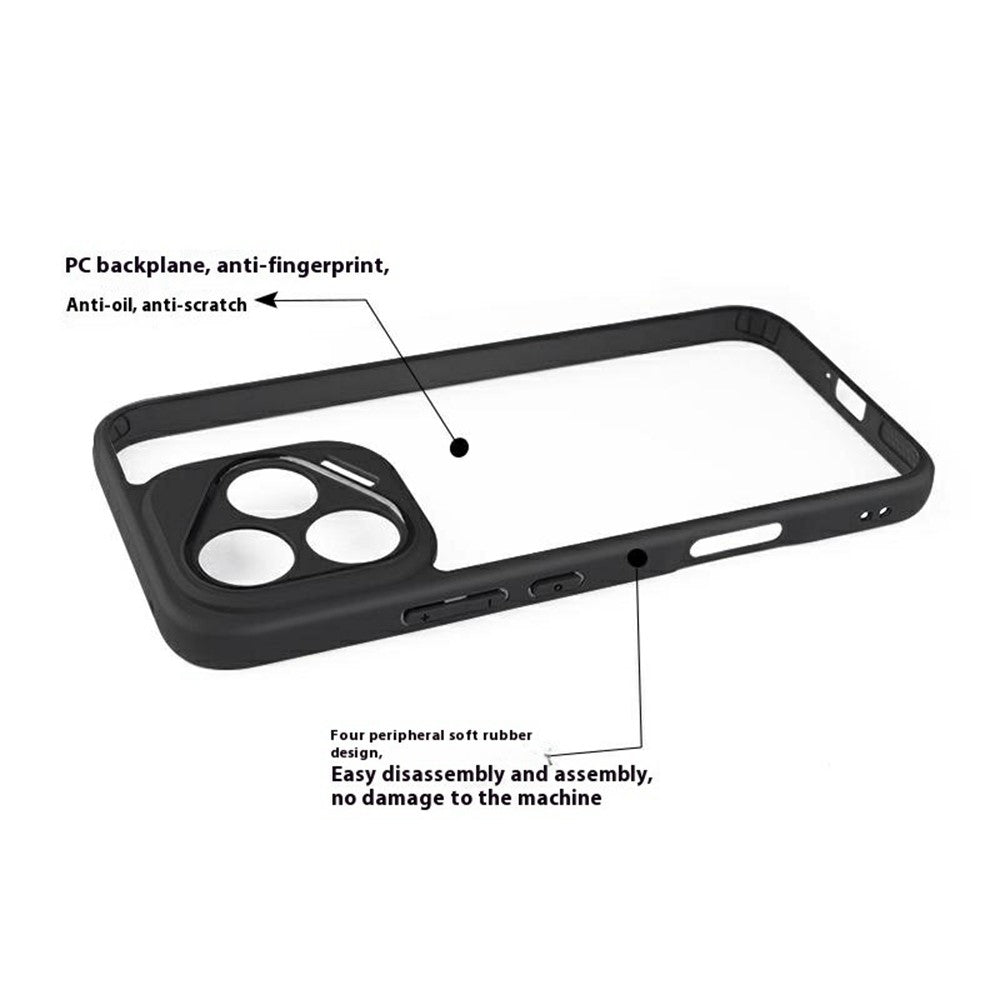 For Honor 400 Lite 5G Case Shockproof PC + TPU Clear Back Phone Cover