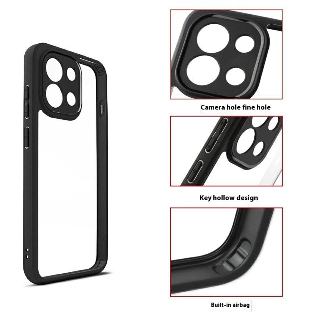 For Xiaomi 13T Case Shockproof PC + TPU Clear Back Phone Cover