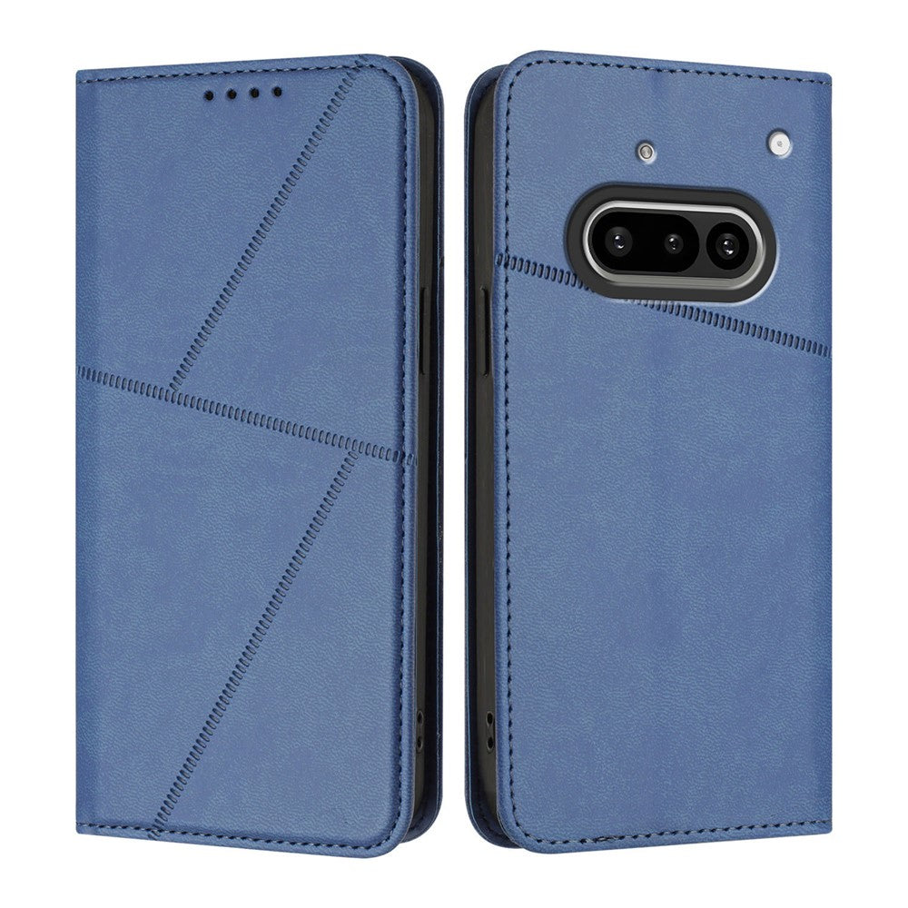 For Nothing Phone (3a) Wallet Case Magnetic Closure Leather Flip Phone Cover with Stand