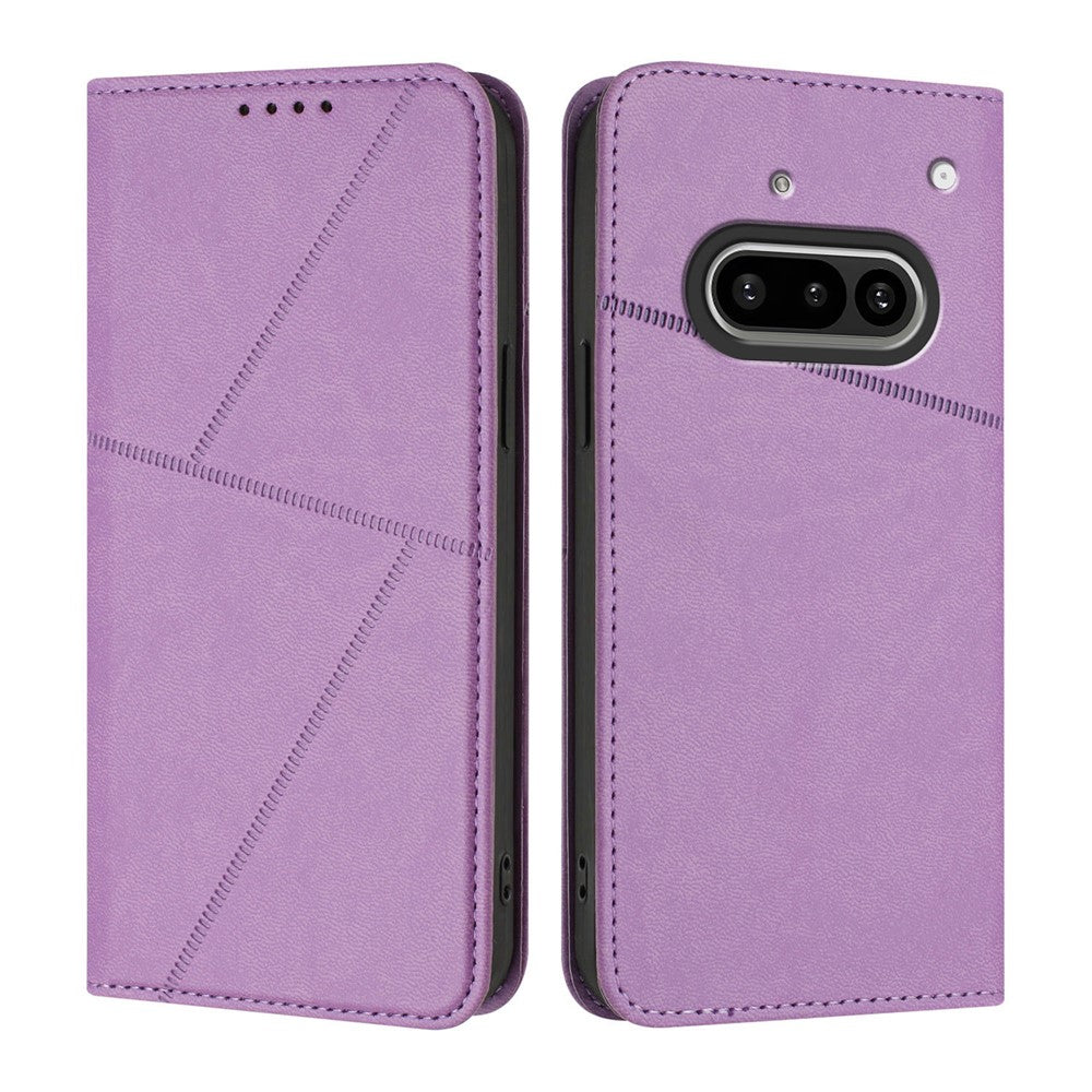 For Nothing Phone (3a) Wallet Case Magnetic Closure Leather Flip Phone Cover with Stand