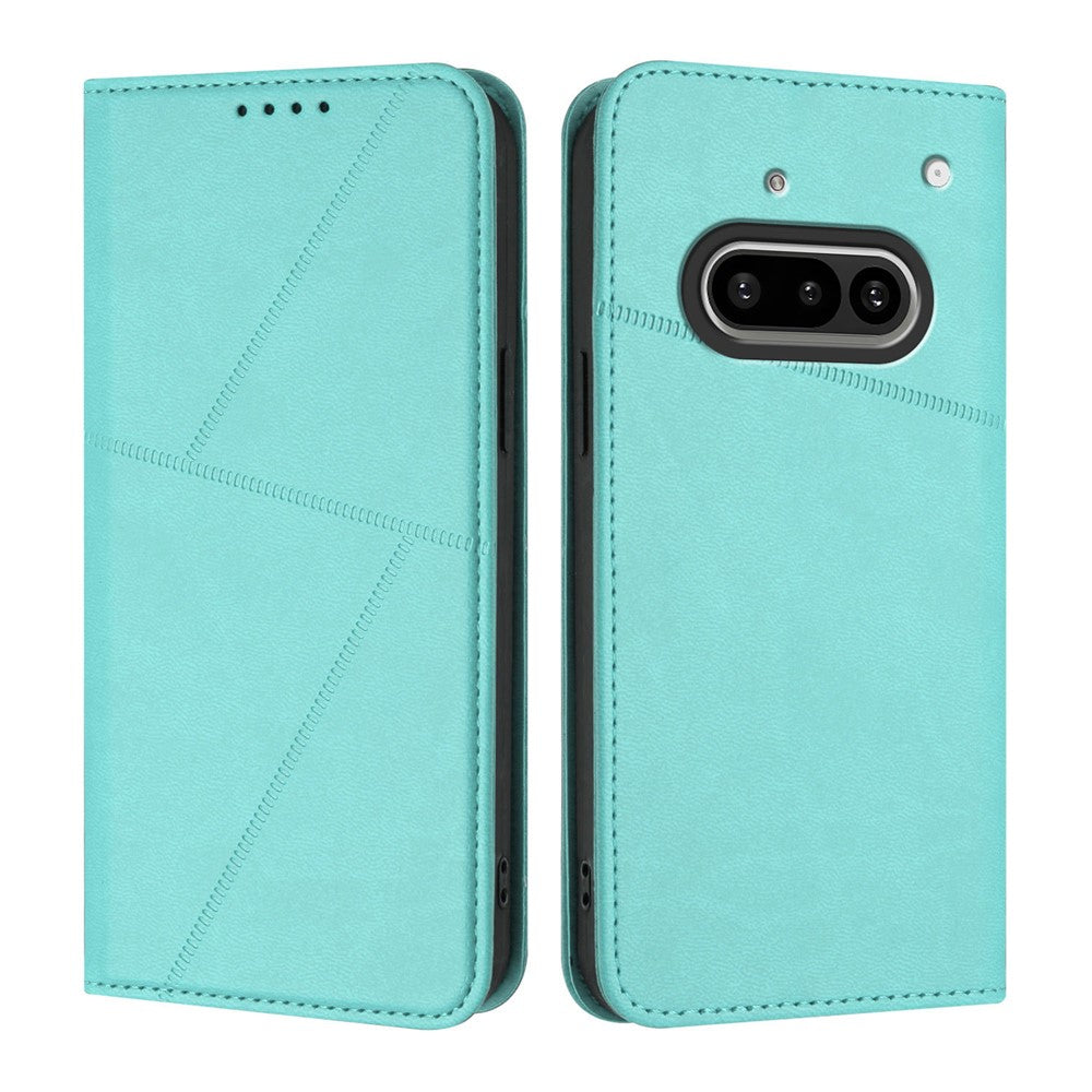 For Nothing Phone (3a) Wallet Case Magnetic Closure Leather Flip Phone Cover with Stand