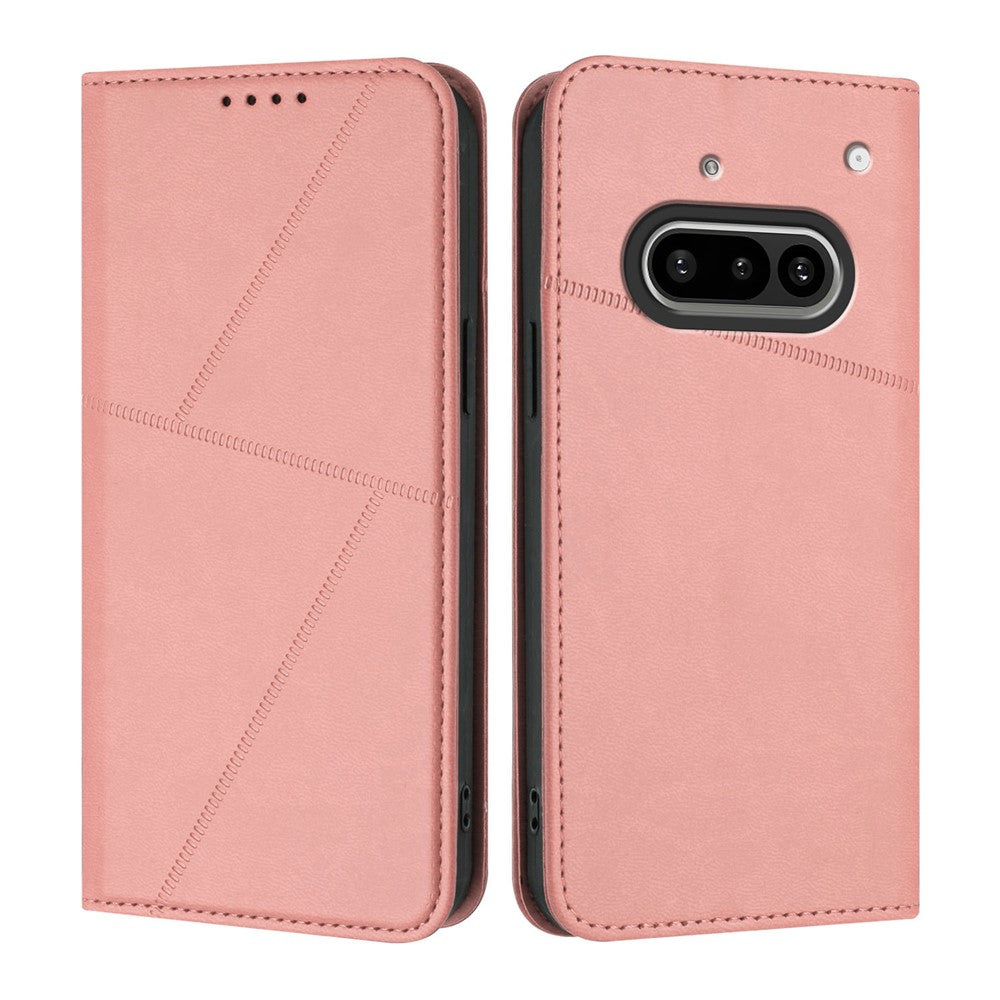 For Nothing Phone (3a) Wallet Case Magnetic Closure Leather Flip Phone Cover with Stand