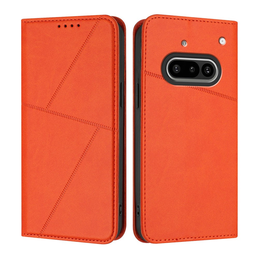 For Nothing Phone (3a) Wallet Case Magnetic Closure Leather Flip Phone Cover with Stand