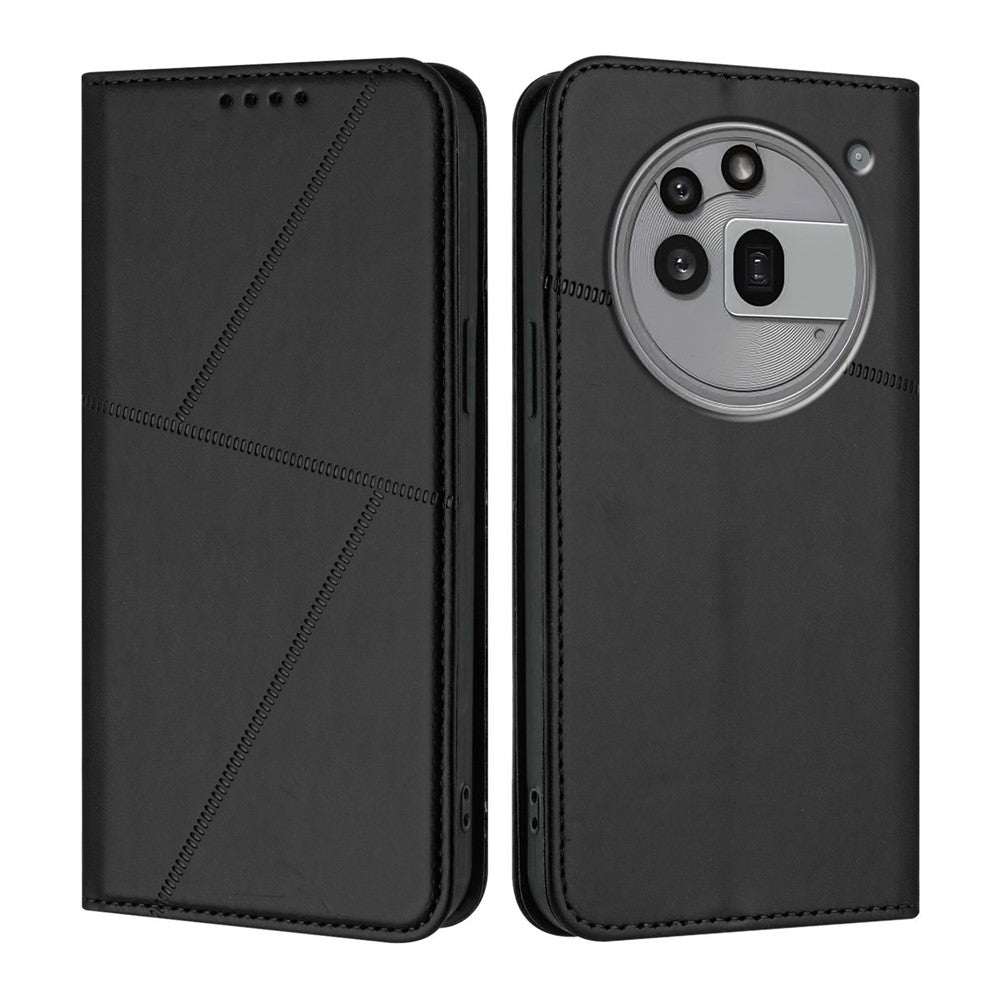 For Nothing Phone (3a) Pro Wallet Case Magnetic Closure Leather Flip Phone Cover with Stand