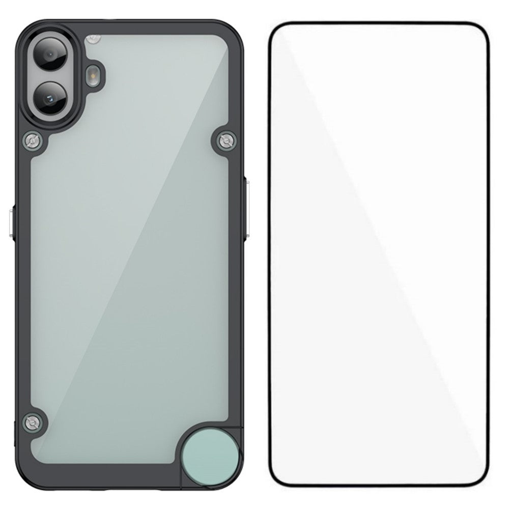 Nothing CMF Phone 1 Transparente Handyhülle – Aus TPU & Acryl, mit Schutzglasfolie