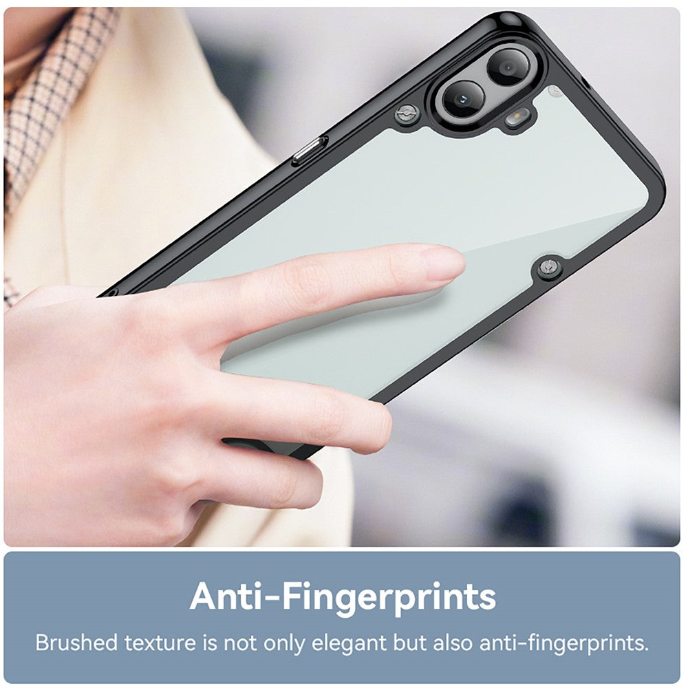Nothing CMF Phone 1 Handyhülle – TPU-Acryl-Abdeckung mit gehärtetem Glas (große Linsenöffnung)