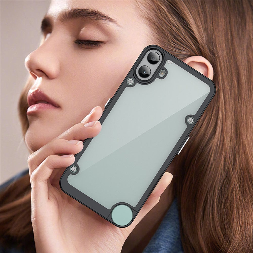 Nothing CMF Phone 1 Transparente Handyhülle – Aus TPU & Acryl, mit Schutzglasfolie