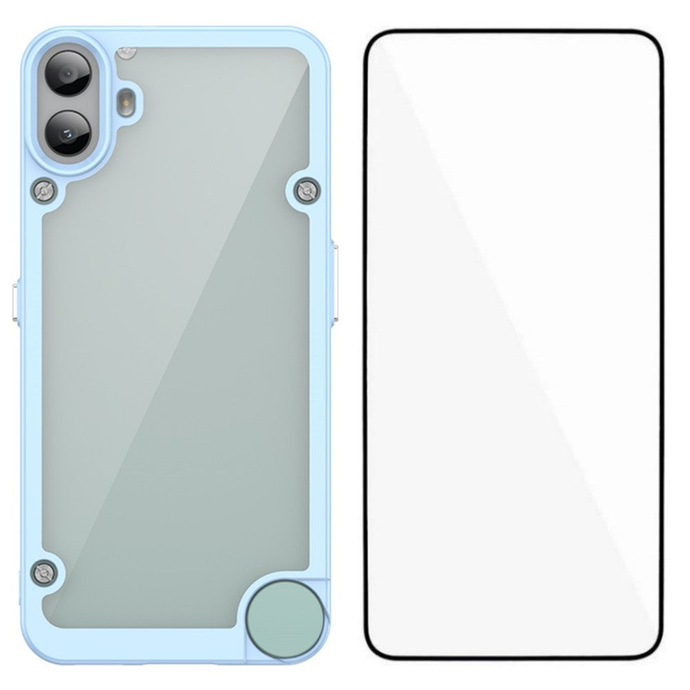 Nothing CMF Phone 1 Transparente Handyhülle – Aus TPU & Acryl, mit Schutzglasfolie