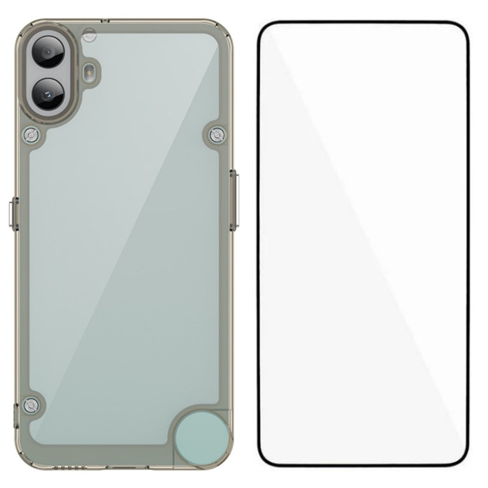 Nothing CMF Phone 1 Transparente Handyhülle – Aus TPU & Acryl, mit Schutzglasfolie