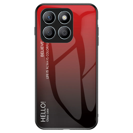 Honor X8c 4G Handyhülle – Gehäuse aus kratzfestem gehärtetem Glas + PC + TPU