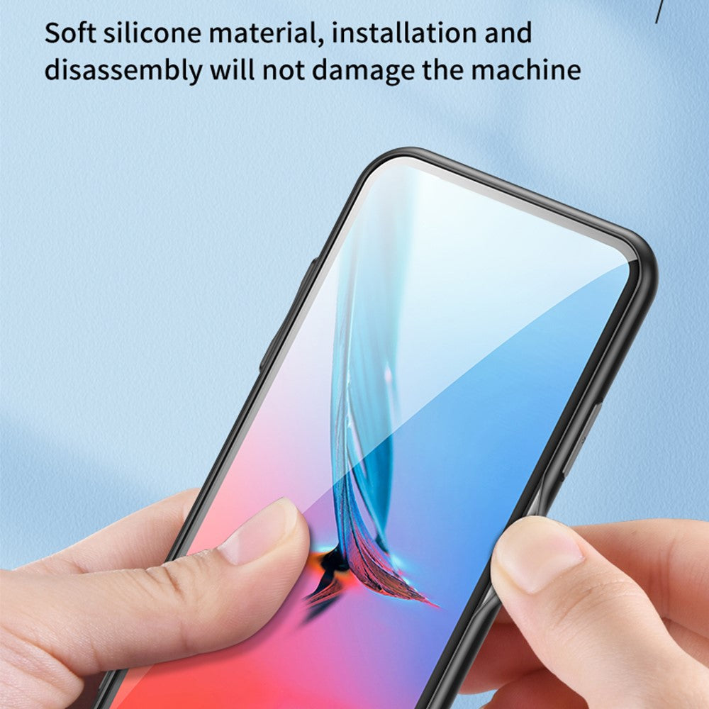 Honor 400 Lite 5G Handyhülle – Aus TPU & gehärtetem Glas, mit Blumenmuster