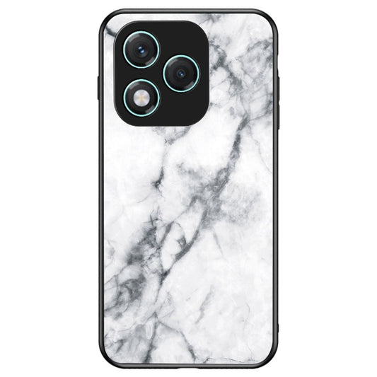 Honor 400 Lite 5G Handyhülle – Gehäuse Marmormuster aus gehärtetem Glas + PC + TPU
