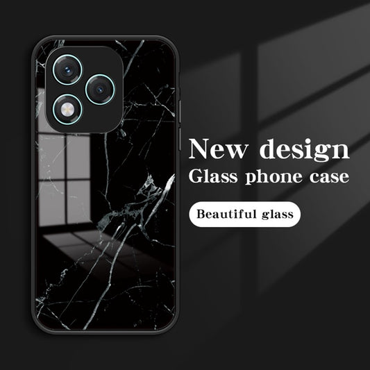 Honor 400 Lite 5G Handyhülle – Gehäuse Marmormuster aus gehärtetem Glas + PC + TPU