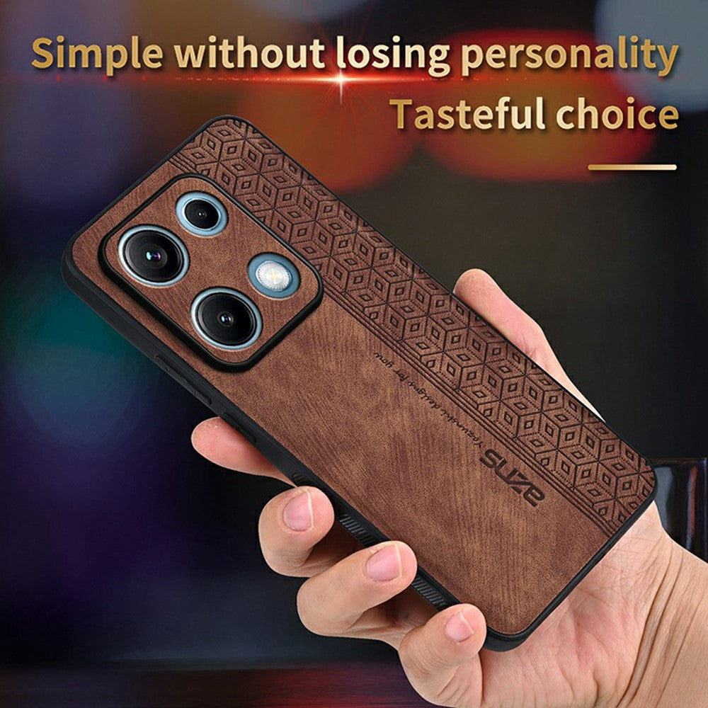 AZNS For Xiaomi Redmi Note 14S 4G Case Protective PU Leather Covered TPU Phone Shell