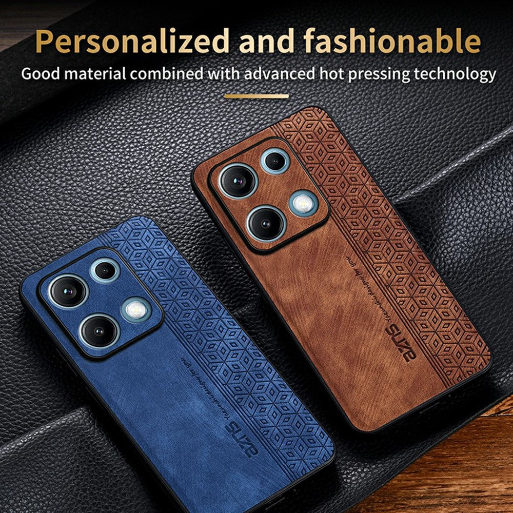 AZNS For Xiaomi Redmi Note 14S 4G Case Protective PU Leather Covered TPU Phone Shell