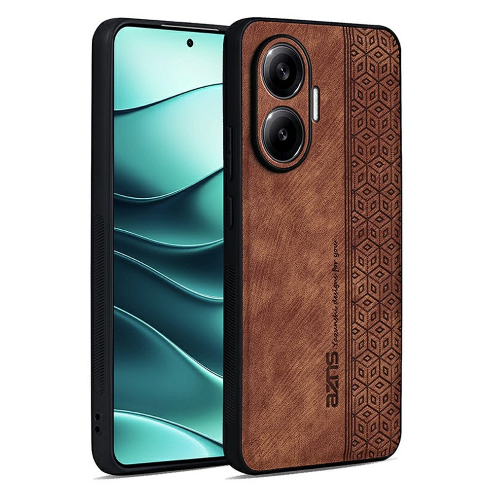 AZNS For Xiaomi Poco F7 5G / Redmi Turbo 4 Pro 5G Case Protective PU Leather Covered TPU Phone Shell