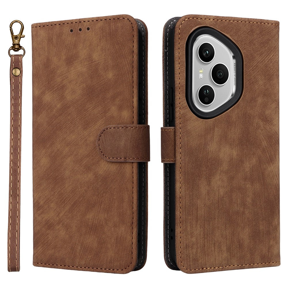 For Honor 400 Pro 5G (Global) Case Wallet RFID Blocking PU Leather Phone Cover Stand with Strap